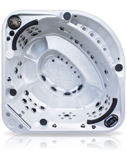 Whirlpool zum Aufstellen - PHANTOM - COAST SPAS - für Eckeinbau / 8 Plätze / für Privatgebrauch