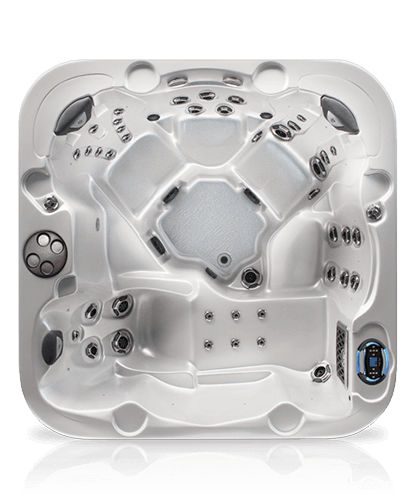 Whirlpool zum Aufstellen - VANTAGE - COAST SPAS - quadratisch / Fünfsitzer / für Privatgebrauch