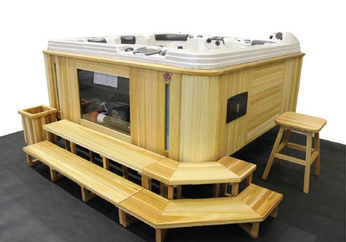Holzstufe - CEDARACCESSORYPACKAGE - COAST SPAS - für Spa