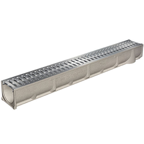 Gitter-Abflussrinne - MEAGARD II - MEA Water Management - MEA Bautechnik GmbH - Polymerbeton / galvanisiertem Stahlgitter / Gusseisengitter