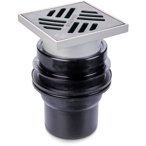 Metall-Bodenablauf - MEADOC - MEA Water Management - MEA Bautechnik GmbH - für Bad / Gitter / vertikal