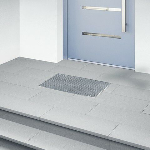 Eingangsmatte für Gewerbegebrauch - MEAGARD - MEA Water Management - MEA Bautechnik GmbH - für Privatgebrauch / Polymerbeton / galvanisiertem Stahl