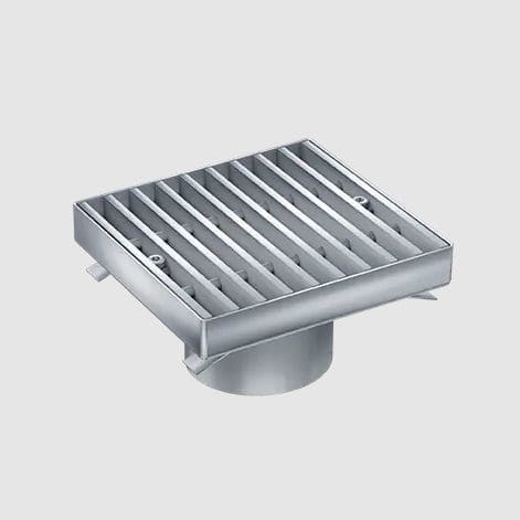 Edelstahl-Bodenablauf - OS - MEA Water Management - MEA Bautechnik GmbH - für öffentliche Bereiche / Gitter / vertikal