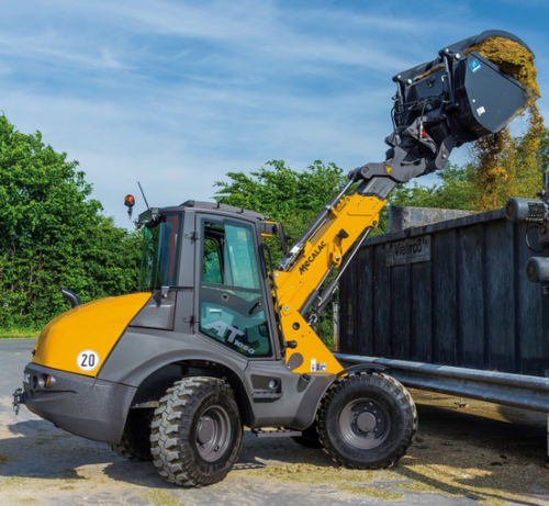 Lader mit Gummireifen - AT 1050 - MECALAC Baumaschinen GmbH - für Baustelle / teleskopisch / für Baustelle