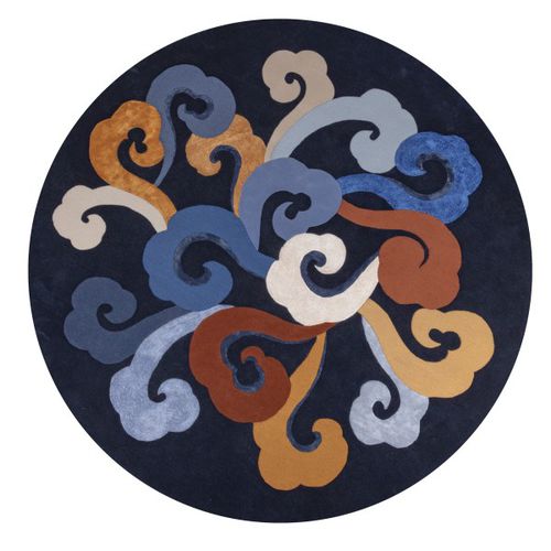 Moderner Teppich - ELLIPSE  - LELIEVRE - Motiv / Neuseelandwolle / Tencel®