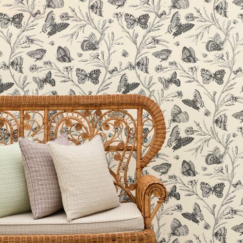 Moderne Tapete - SÉRÉNADE  - LELIEVRE - Vlies / Blumenmotiv / Tiermuster