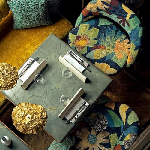 Möbelstoff - TROPICAL - LELIEVRE - Blumenmotive / Polyester / Baumwolle
