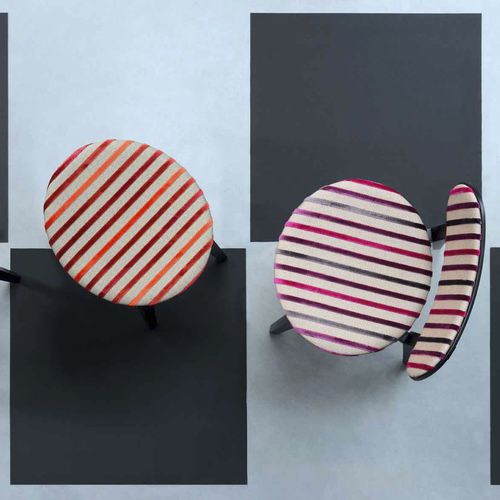 Möbelstoff - RIAD - LELIEVRE - für Vorhänge / Streifenmuster / Polyester