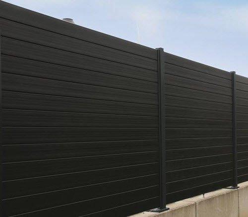 Schalldämmender Zaun - THOMTEK® PERILUX - NATURinFORM GmbH - Lamellen / Garten / galvanisiertem Stahl