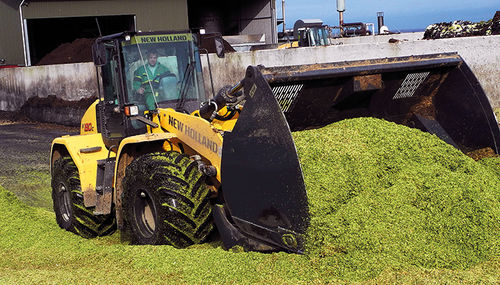 Lader mit Gummireifen - W190C - New Holland Construction - Diesel / für Baustelle