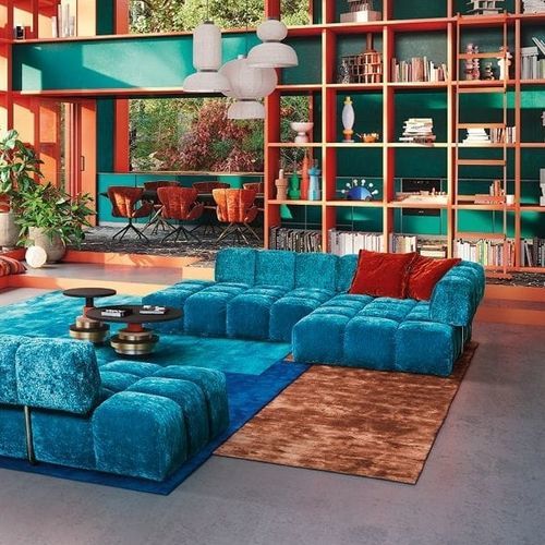 Modulsofa - EDGY - BRETZ - modern / Stoff / mit Armlehnen