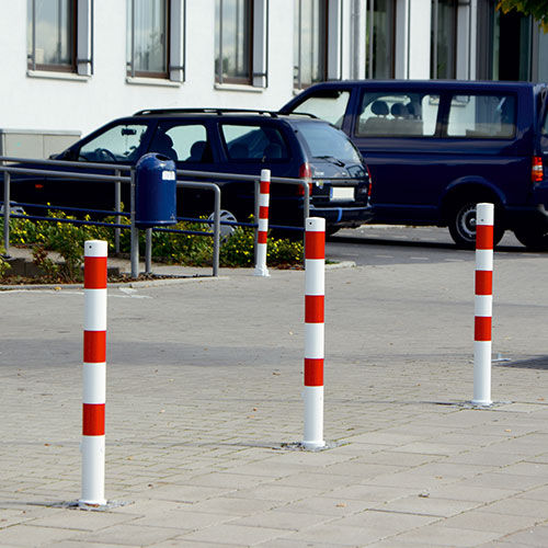 Zutritts-Sperrpfosten - 460FB - Schake GmbH - abnehmbar / Stahl / hoch