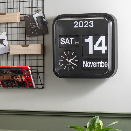 Moderne Uhr - Big Flip - KARLSSON CLOCKS - wandmontiert / Analog / PVC
