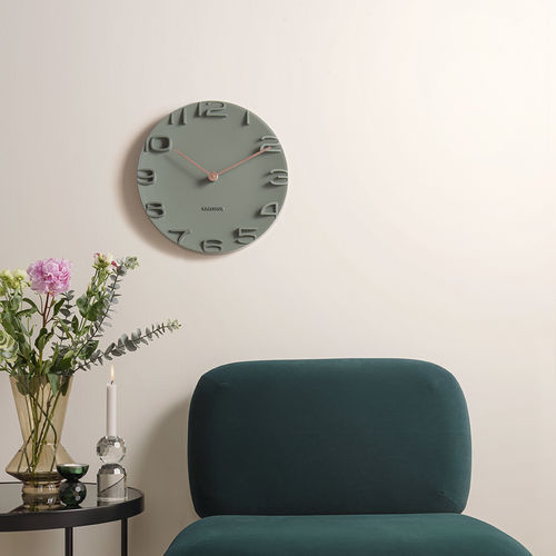 Klassische Uhr - ON THE EDGE - KARLSSON CLOCKS - wandmontiert / Analog / Kunststoff