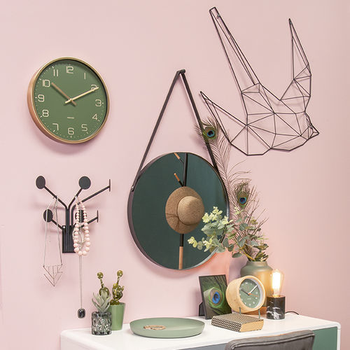 Hängender Spiegel - Balanced - KARLSSON CLOCKS - modern / rund / Stahl