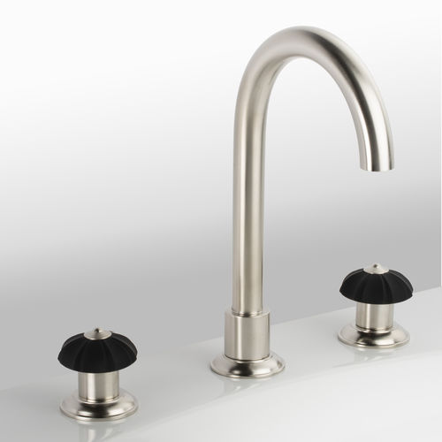 Zweigriffmischer für Waschtisch - C35-1301 &Eacute;L&Eacute;GANCE - Cristal&Bronze - Aufsatz / Messing / Nickel