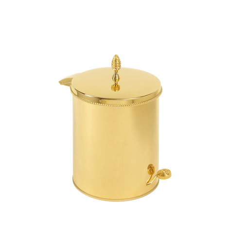 Abfallbehälter für Badezimmer - FS01-679 - Cristal&Bronze - Messing / mit Deckel / mit Pedal