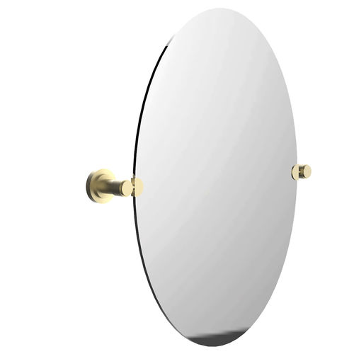 Wandmontierter Spiegel für Badezimmer - C23-506 C&Eacute;LESTE - Cristal&Bronze - für Gewerbegebrauch / modern / oval