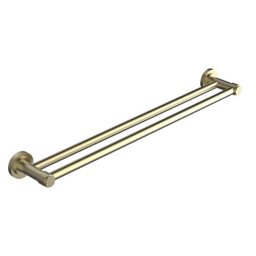 Handtuchhalter / 2 Stangen - C23-509 C&Eacute;LESTE - Cristal&Bronze - wandmontiert / Messing