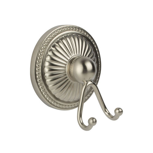 Klassischer Garderobenhaken - C40-501 BONROCHE - Cristal&Bronze - Messing / Nickel / doppelt