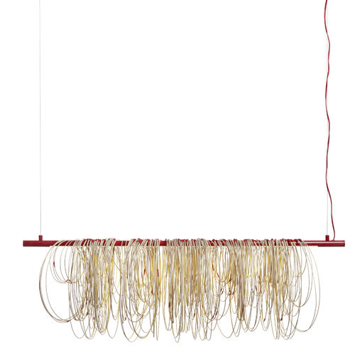 Hängelampe - VOLTIGE - FORESTIER - Rattan / originelles Design / mit Kabel