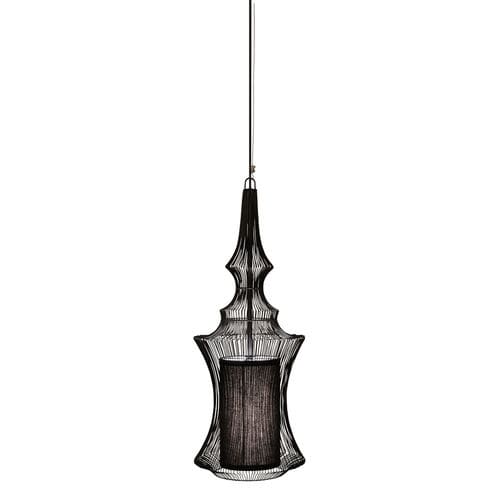 Hängelampe - TIBET - FORESTIER - Metall / Stoff / originelles Design