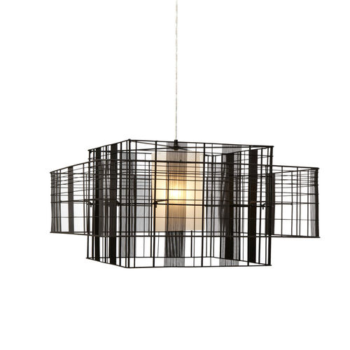 Hängelampe - MESH CUBIC MM - FORESTIER - Metall / modern / mit Kabel