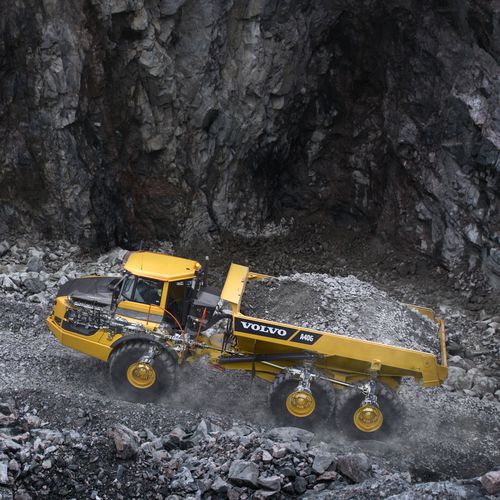 Muldenkipper mit Gelenk - A40G - Volvo Construction Equipment Germany GmbH - mit Gummireifen / Diesel / für Baustelle