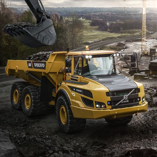Muldenkipper mit Gelenk - A30G - Volvo Construction Equipment Germany GmbH - mit Gummireifen / Diesel / für Baustelle