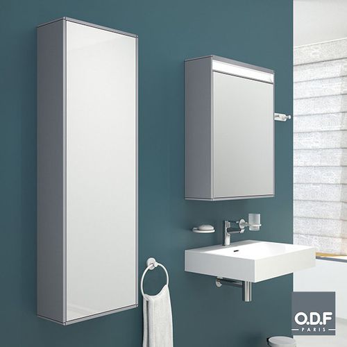 Säulenschrank für Badezimmer - 6512 11 - ODF Paris - modern / mit Spiegel