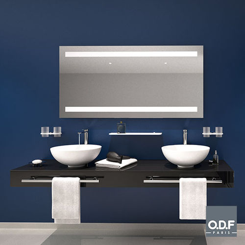 Wandmontierter Spiegel für Badezimmer - 7129 01 01 - ODF Paris - für Hotels / modern / rechteckig