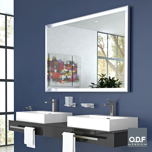 Wandmontierter Spiegel für Badezimmer - 7159 01 11 - ODF Paris - für Hotels / modern / rechteckig