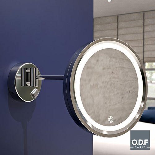 Wandmontierter Spiegel - 410 01 - ODF Paris - für Hotelzimmer / modern / rund