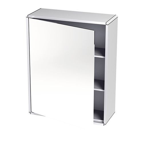 Moderne Badezimmerschrank mit Spiegel - 9510 11 - ODF Paris - Aluminium / wandmontiert