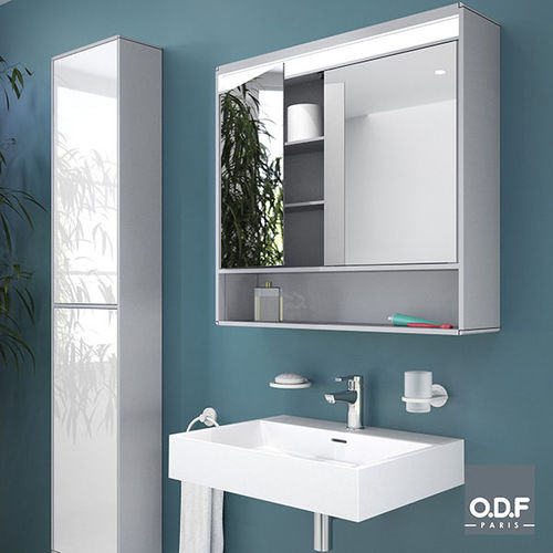 Moderne Badezimmerschrank mit Spiegel - 8563-11 - ODF Paris - für Privatgebrauch / für Gewerbegebrauch / Glas