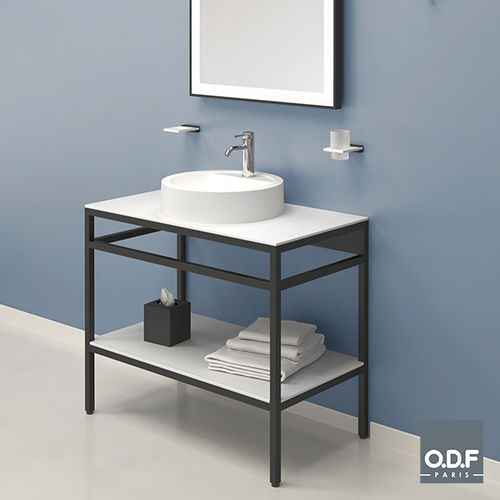 Freistehender Waschtisch-Unterschrank - 1A090 24 - ODF Paris - Aluminium / NTM Fenix® / modern