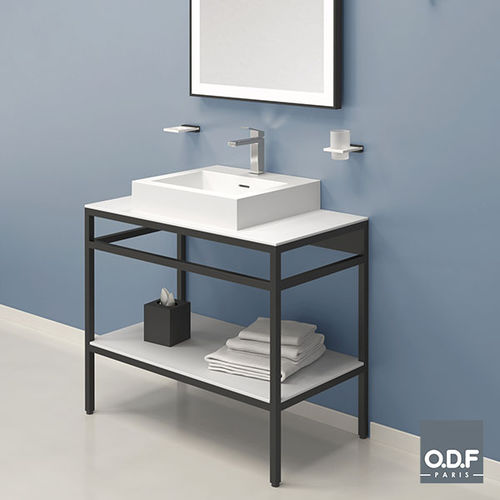 Freistehender Waschtisch-Unterschrank - 2A090 24 - ODF Paris - Aluminium / NTM Fenix® / modern