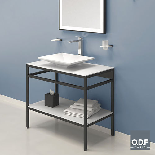 Freistehender Waschtisch-Unterschrank - 4A090 24 - ODF Paris - Aluminium / NTM Fenix® / modern