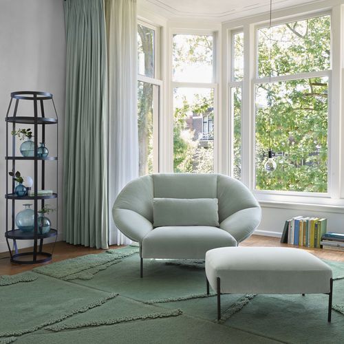 Moderner Sessel - PAIPAÏ - CINNA - Stoff / Schaumstoff / Stahl