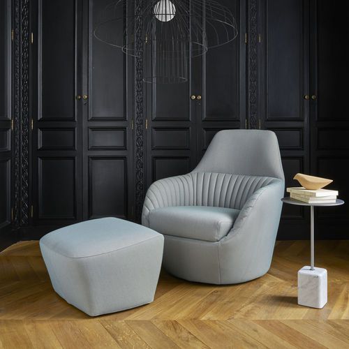 Moderner Sessel - AMÉDÉE - CINNA - Leder / Polyurethanschaum / MDF