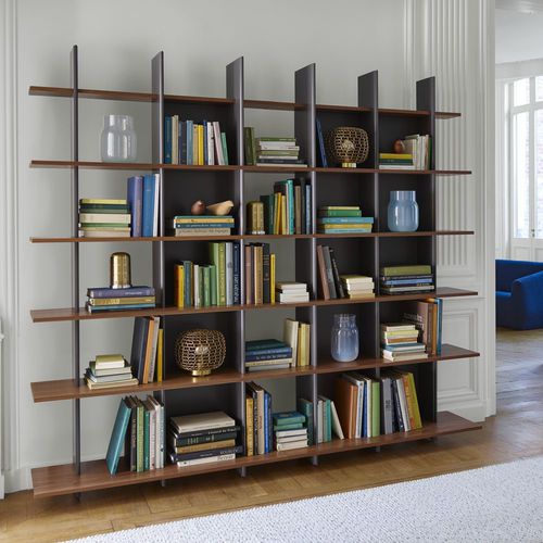 Modernes Bücherregal - ALLITERATION - CINNA - für Gewerbegebrauch / lackiertes Holz / weiß