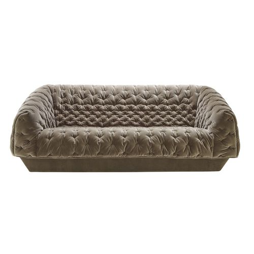 Modernes Sofa - COVER - CINNA - Stoff / Leder / mit Kissen