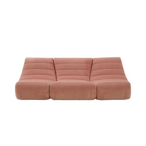 Modernes Sofa - SAPARELLA - CINNA - Stoff / rosa / 3 Plätze
