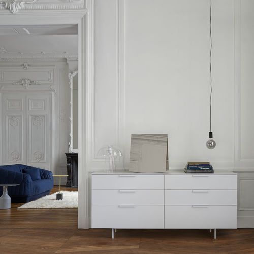 Moderner Konsolentisch - EVERYWHERE c2 - CINNA - Holz / Gestell aus Metall / rechteckig