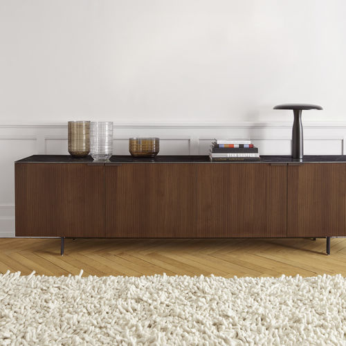 Modernes Sideboard - SELVANS  - CINNA - Nussbaum / Esche / Keramik