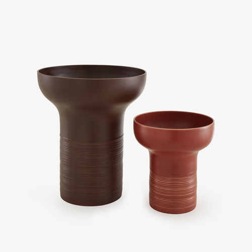 Moderne Vase - EMPREINTES - CINNA - Terrakotta / Tisch / bodenstehend