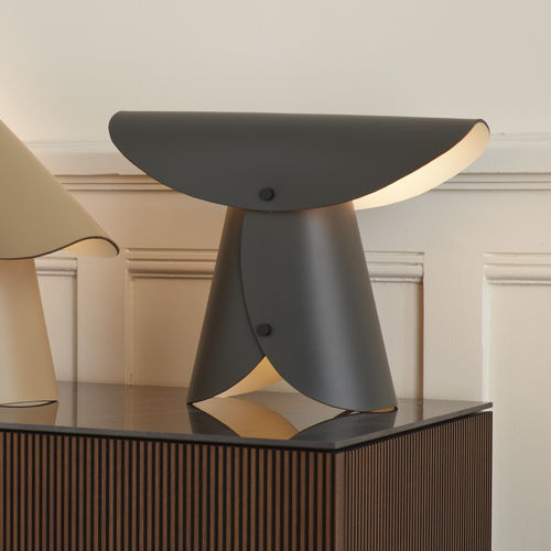 Tischlampe - KUFU (RE) - CINNA - Büro / Leder / modern