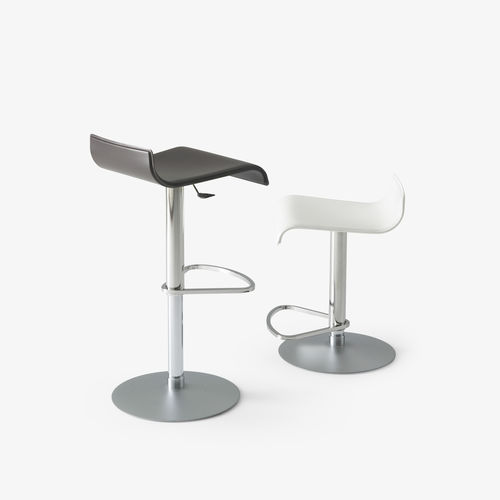 Moderner Barhocker - PAM - CINNA - Buche / Kunststoff / PMMA