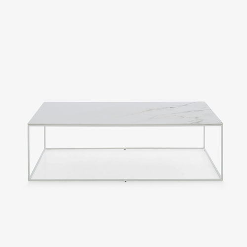 Moderner Couchtisch - SPACE - CINNA - Stahl / Feinsteinzeug / Epoxid