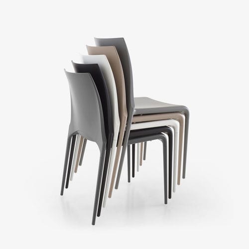 Moderner Stuhl - PETRA - CINNA - für Außenbereich / Leder / Aluminium